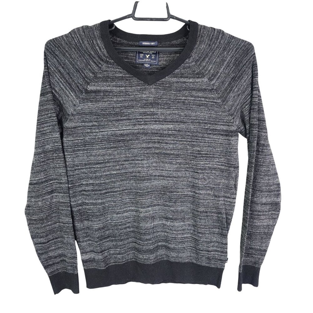 Mens American Eagle Outfitters Seriously Soft Sweater V-Neck Long Sleeve Size M